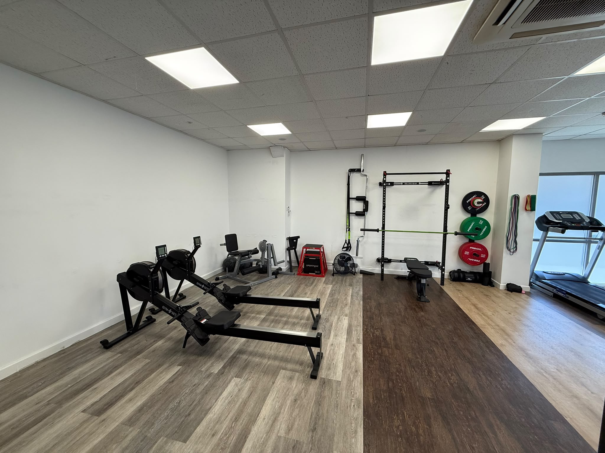 Strength and conditioning equipment at Treatments at Peak